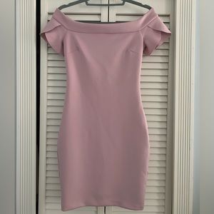 GUESS Dress, Size XS, off the shoulder, tulip sleeve bodycon